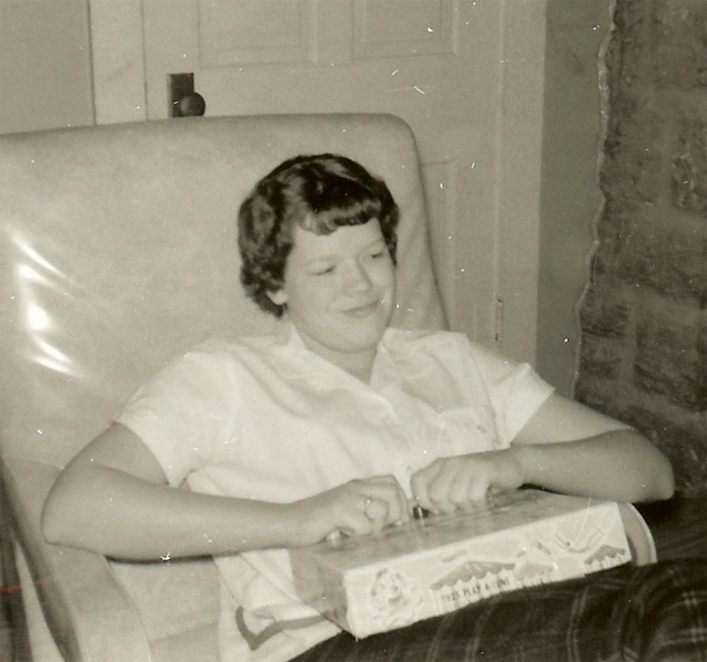 Barb Copeland relaxing, 1961.