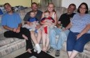 Bev Merricks eldest, son 
Kevin Childers, and his family with her twin great-grandsons, who all live in Albuquerque.